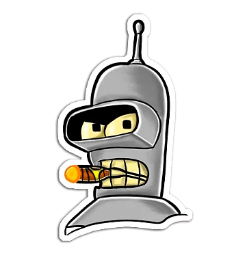 Futurama - Bender Bending Rodríguez - InkStickers