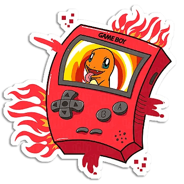 Pokémon Charmander Gameboy - InkStickers