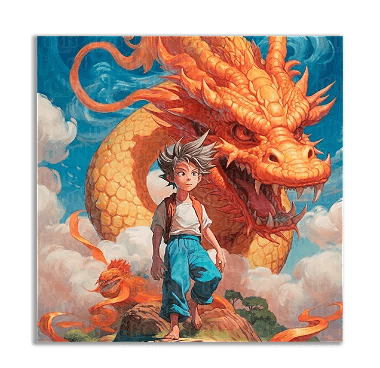 Goku Studio Ghibli Style - InkStickers
