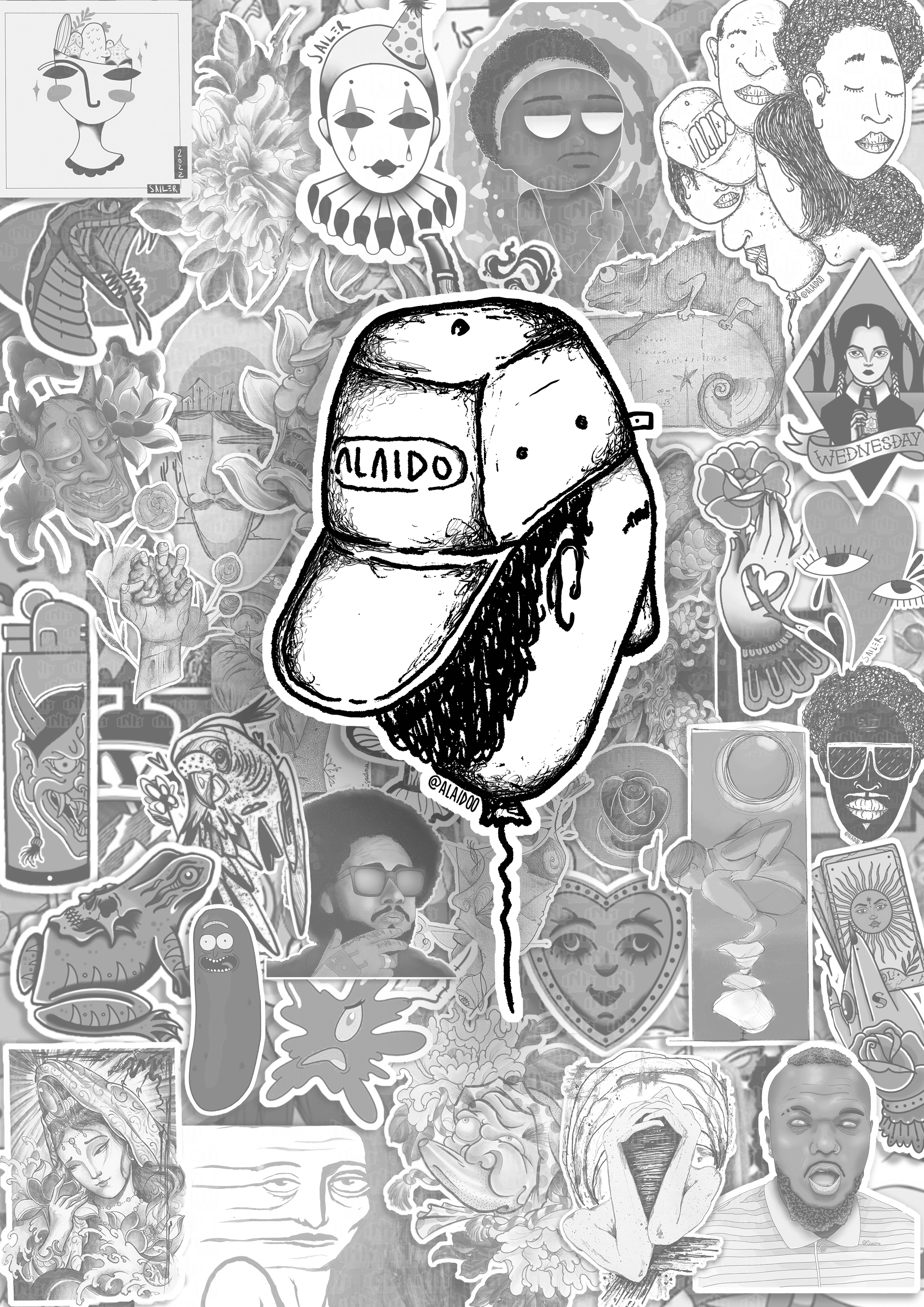 Alaido - Balões – InkStickers
