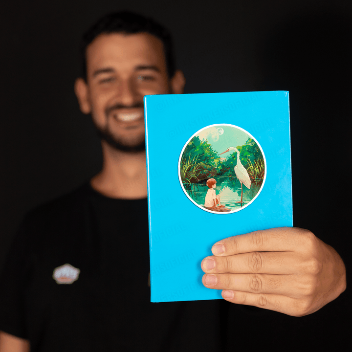 O menino e a garça