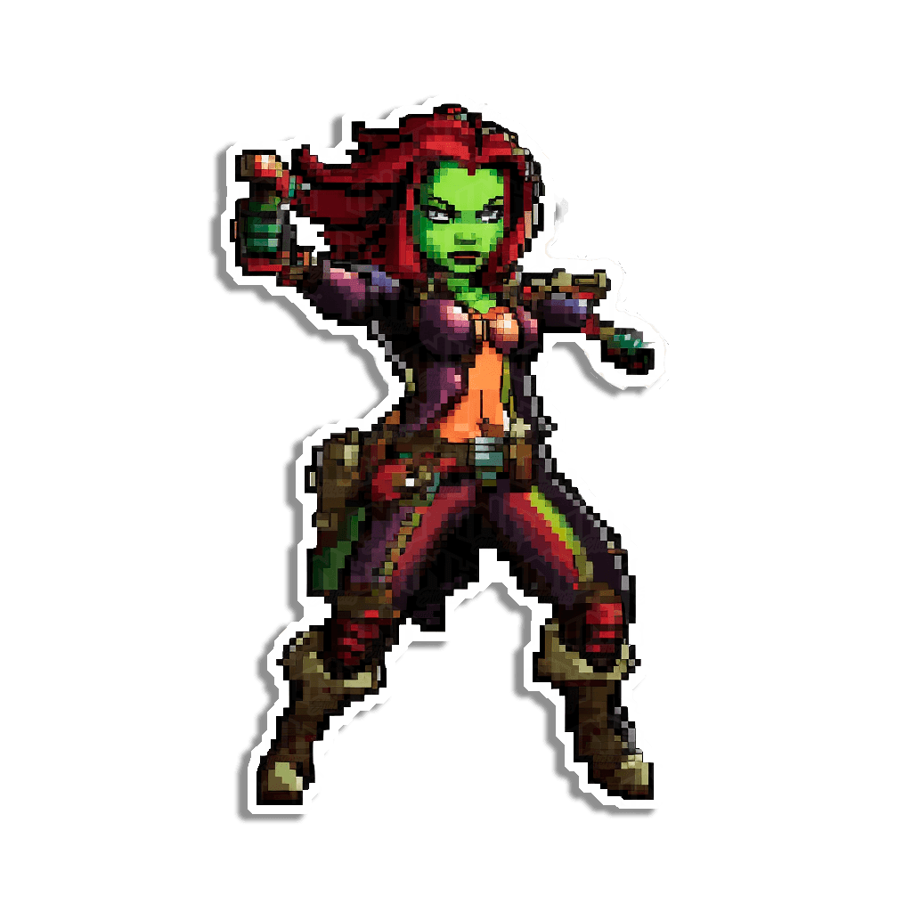 Gamora PixelArt - InkStickers