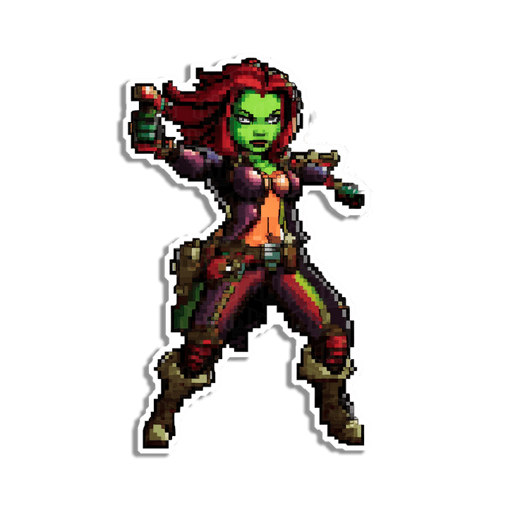 Gamora PixelArt - InkStickers
