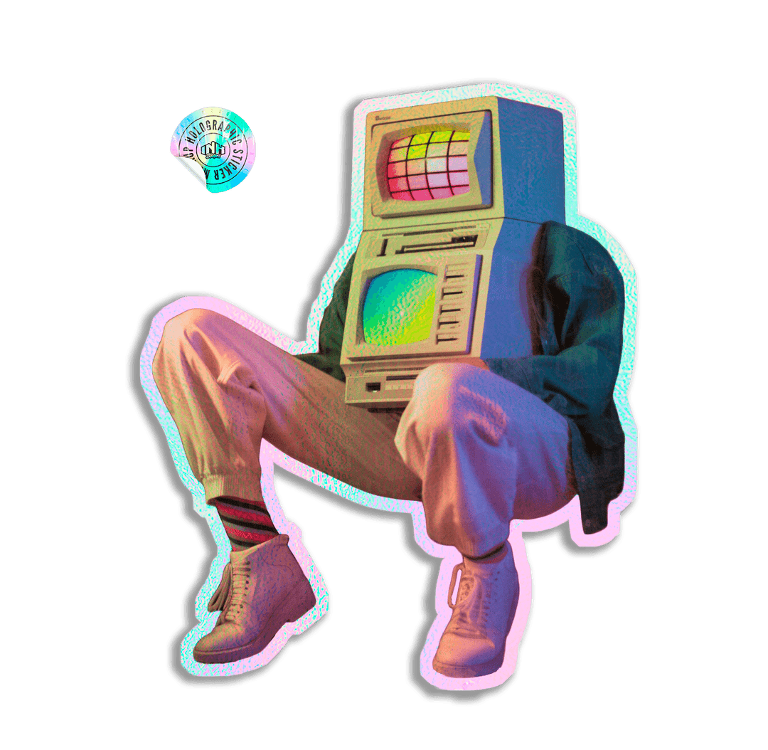 Apple Nerd Oversized Sweaters - InkStickers