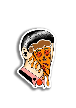 Melq - Cara de Pizza - InkStickers