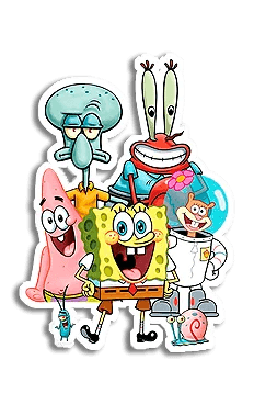 Turma do bob esponja - InkStickers