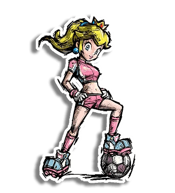 Princesa Peach - InkStickers