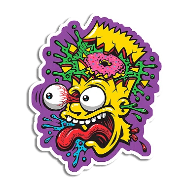 Bart Crazy - InkStickers